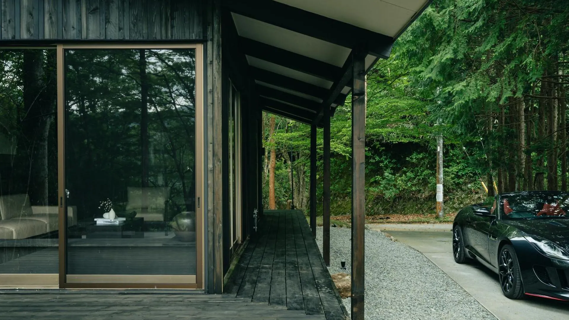 高台の森に佇むモダニズム建築 露天風呂 サウナ 檜風呂 Enn Hakone Villa Japonya