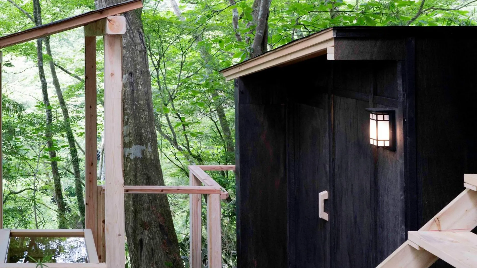 高台の森に佇むモダニズム建築 露天風呂 サウナ 檜風呂 Enn Hakone Villa 0*,  Japonya
